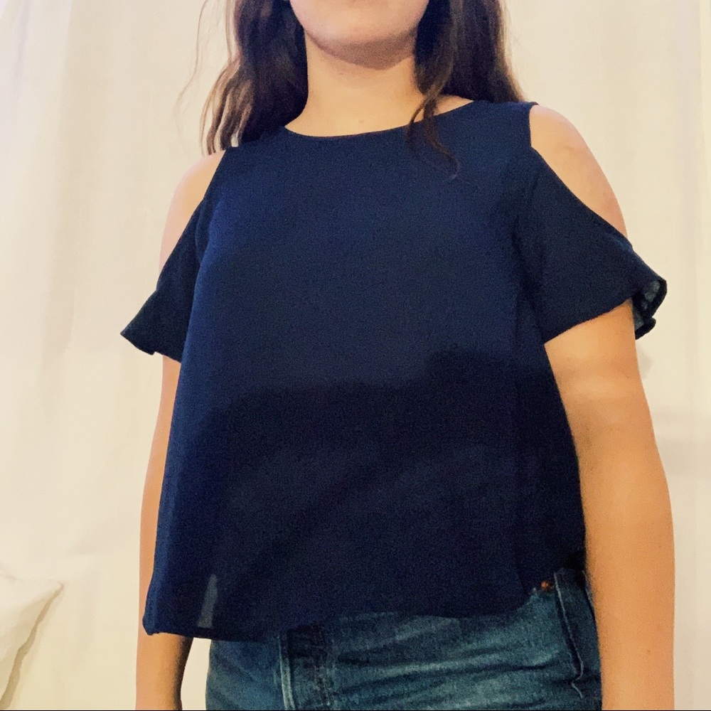 Cute Cold Shoulder Blouse